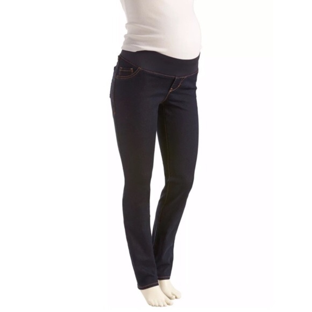 Maternity skinny jeans dark wash EUC